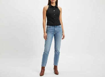 koszulka na ramiączkach jedwabna: T-shirt damski, rozmiar S — 6