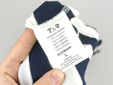 koszulka w niebieskie paski: Tom Rose, Koszulka dla mężczyzn, rozmiar L — 5