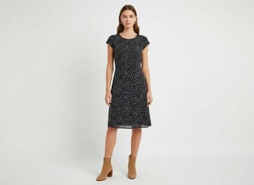 sukienka rozkloszowana dekolt łódka: Sukienka damska, rozmiar S — 5