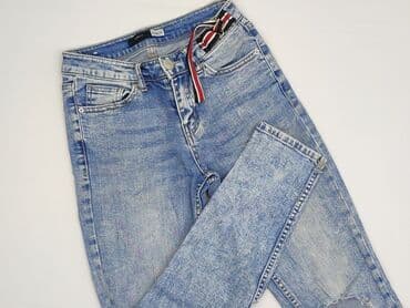 biale szerokie jeansy: Jeansy damskie, rozmiar L — 1