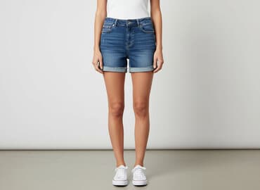 luźne szorty jeans damskie: F&F, Szorty damskie, rozmiar S — 7