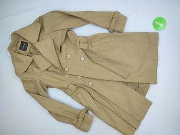 bezowy trencz: Płaszcz damski, rozmiar M — 2