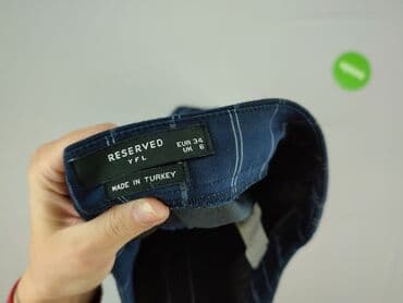 reserved dżinsy: Reserved YFL, Spodnie materiałowe damskie, rozmiar XS — 3