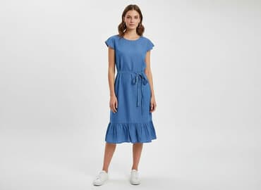 sukienki dżinsowe wrangler: Sukienka damska, rozmiar S — 1