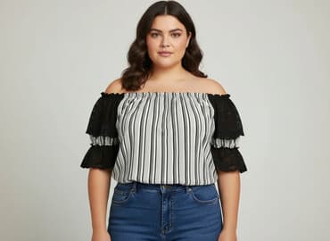 bluzki dla puszystej: Bluzka damska, rozmiar 5XL — 1