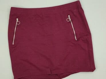 bordowa spódnice midi: Janina, Spódnica damska, rozmiar XL — 2