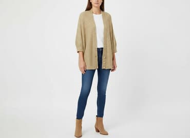 buty na koturnie z futerkiem: JULIE, Kardigan damski, rozmiar One size — 8