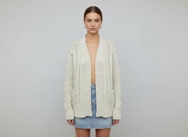 tanie narzutki damskie: Kardigan damski, rozmiar S — 6