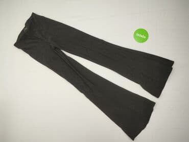 brązowe szerokie spodnie bershka: Bershka, Spodnie materiałowe damskie, rozmiar XS — 2