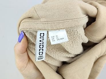 brąz: H&M Basic, Bluza z kapturem damska, rozmiar XL — 4