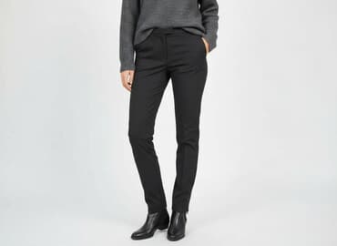 długie spodnie damskie dla wysokich: H&M, Spodnie materiałowe damskie, rozmiar S — 7