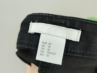 mango jeans mom: H&M, Spodnie materiałowe damskie, rozmiar M — 4