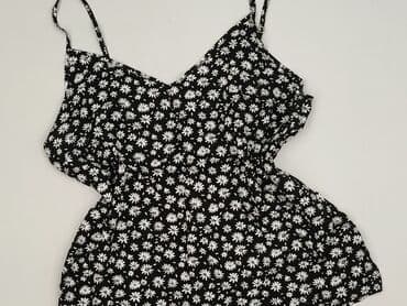 czarne krótkie spodenki sinsay: Sinsay, Top damski, rozmiar M — 1