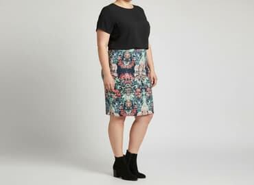 spódnice zara w kwiaty: Spódnica damska, rozmiar 5XL — 6