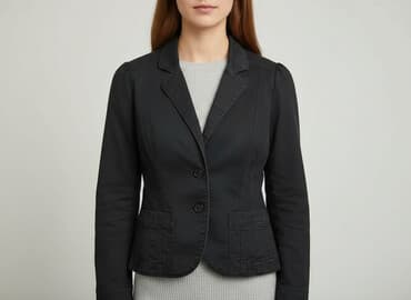 czerwona marynarka damska h m: H&M, Marynarka damska, rozmiar M — 7