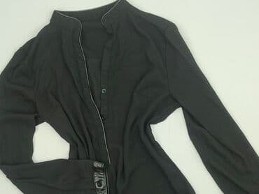 czarne obcisła bluzki z długim rękawem: Women's blouse, size S (EU 36) — 1