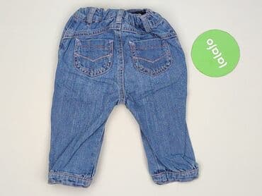 jeansy z polarem: Spodnie jeansowe, 6-9 miesięcy, stan - Bardzo dobry — 3