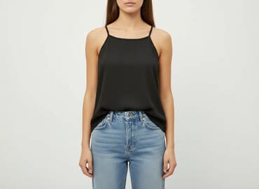 czarne bluzki bez pleców: Bluzka damska, rozmiar S — 6