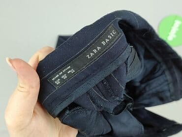 stradivarius spodnie dla wysokich: Zara, Material trousers for women, size XS (EU 34) — 5