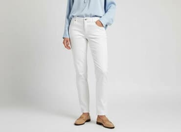 woskowane spodnie z wysokim stanem h m: H&M, Брюки жіночі, розмір L — 1