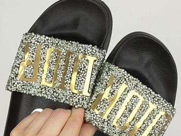 klapki z wlasnym napisem: Dior, Klapki damskie, rozmiar 37 — 6