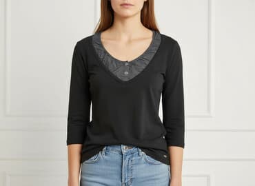 bluzki koszulowe czarne: Street One, Bluzka damska, rozmiar S — 6