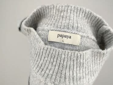 sweter patchwork: Papaya, Sweter damski, rozmiar L — 4