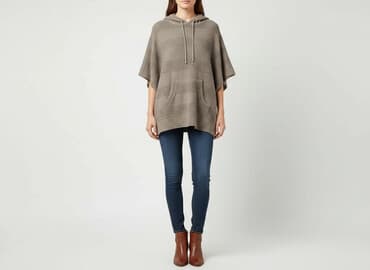 kurtki zimowe damskie c a: Banana Republic, Ponczo damskie, rozmiar M — 8