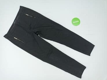 jeansy damskie podarte: Reserved, Material trousers for women, size XL (EU 42) — 2