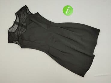 czarna sukienka z przezroczystymi rękawami: Women`s dress, size S — 2