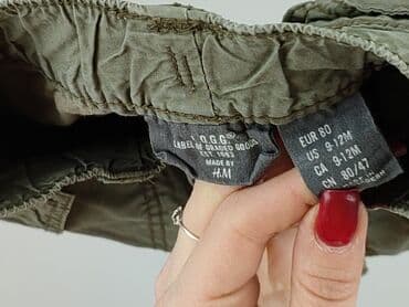 c and a kombinezon: Niemowlęce spodnie materiałowe, 9-12 miesięcy, 74-80 cm, H&M, stan - Dobry — 4