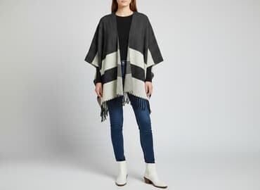 kurtki zimowe damskie wyprzedaż mohito: Janina, Ponczo damskie, rozmiar S — 7