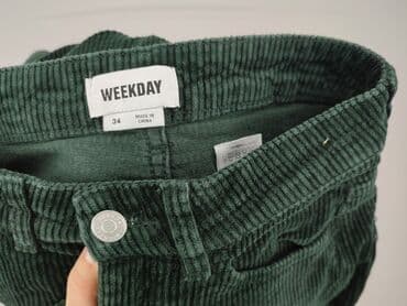 daysie spodnie woskowane: Weekday, Spodnie materiałowe damskie, rozmiar XS — 5