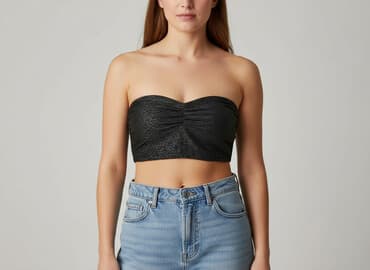 gorsetowe bluzki: Gina Tricot, Top damski, rozmiar M — 6