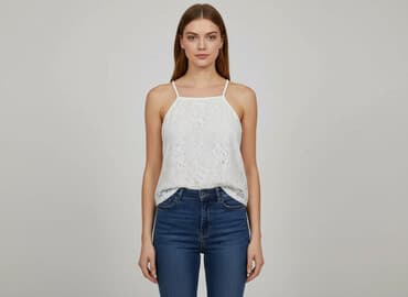 bluzki koronka allegro: Top damski, rozmiar M — 6