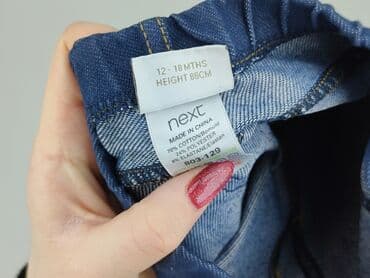 slim ankle jeans: Spodnie jeansowe, Next, 12-18 miesięcy, stan - Bardzo dobry — 4