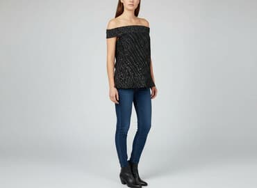 tanie bluzki z krótkim rękawem: Bluzka damska, rozmiar S — 5