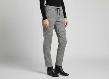 spodnie piżamowe pepco: Bershka, Spodnie materiałowe damskie, rozmiar XS — 7