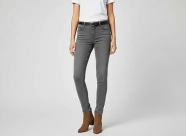 skinny zimowe ciepłe dżinsy: Sinsay, Jeansy damskie, rozmiar 2XS — 6