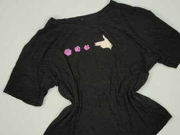 czarne t shirty basic: Sinsay, T-shirt damski, rozmiar S — 1