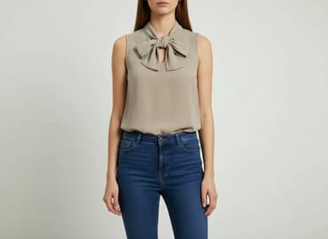 koszula damska z kokardą: Amisu, Жіноча блуза, розмір M — 1