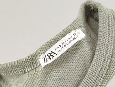 zara koszulka z prążkowanej dzianiny: Zara, Top damski, rozmiar S — 4