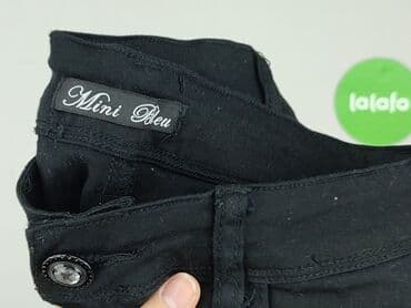 krótkie spodenki z wysokim stanem czarne: Szorty damskie, rozmiar S — 6