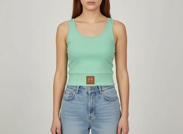 bluzki złotą nitką: Top damski, rozmiar S — 5