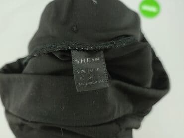 spodnie z wysokim stanem dla niskich: Shein, Spodnie materiałowe damskie, S — 4