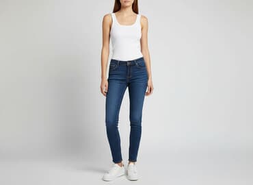 jaki kolor rajstop do granatowej sukienki: Forever 21, Jeansy damskie, XS — 7