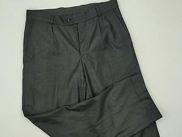 even: Męskie spodnie garniturowe w kolorze ciemnoszarym (antracyt). - Krój — 1