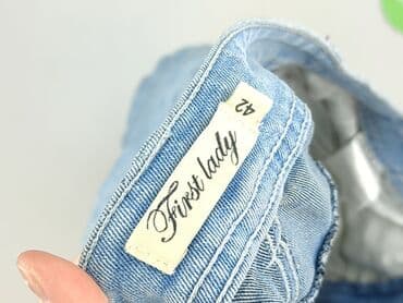 niebieska spódnice plisowane: Spódnica damska, XL — 4