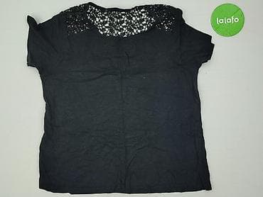bluzki v neck: T-shirt damski, rozmiar L — 2