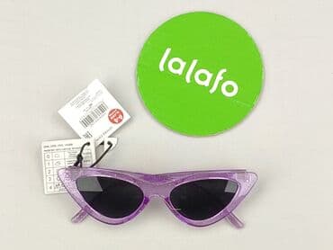 złote dodatki do zielonej sukienki: Glasses, Sunglasses, Cat eyes design, condition - Perfect — 2